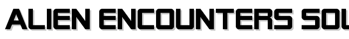Alien Encounters Solid font